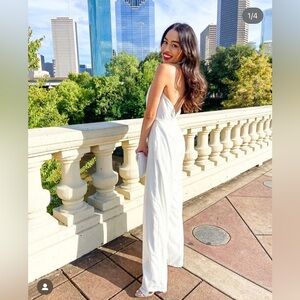 White bride jumpsuit